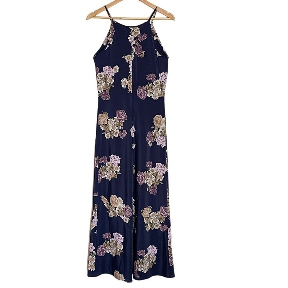 Vintage La Belle Floral Maxi Long Slip Dress - Picture 2 of 6